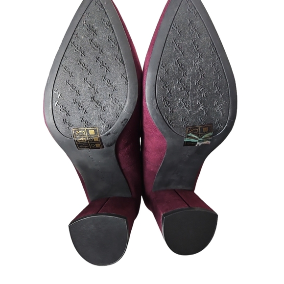 Kelly & Katie Rosewell Pumps Sz 8 Burgundy - Picture 6 of 7